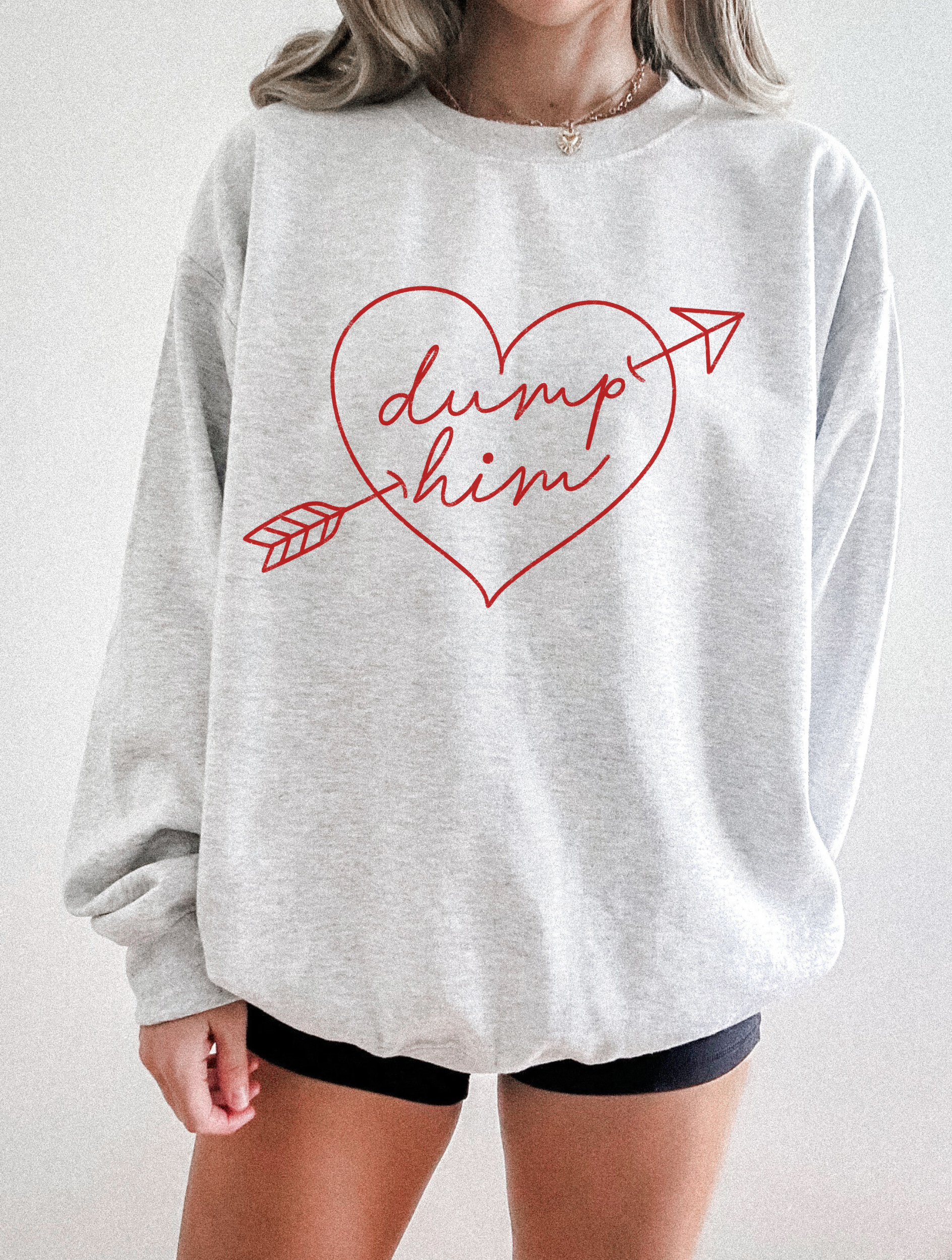 Dump Him Valentine's Day Graphic Sweatshirt