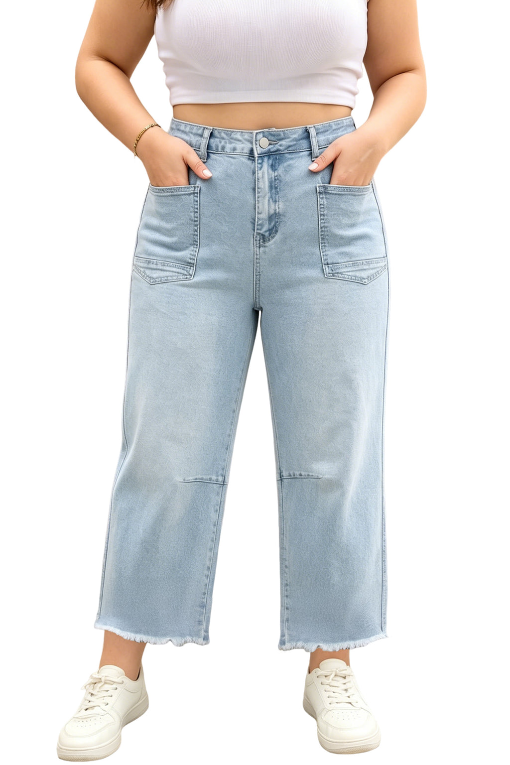 Beau Blue Plus Size Stretch Jeans