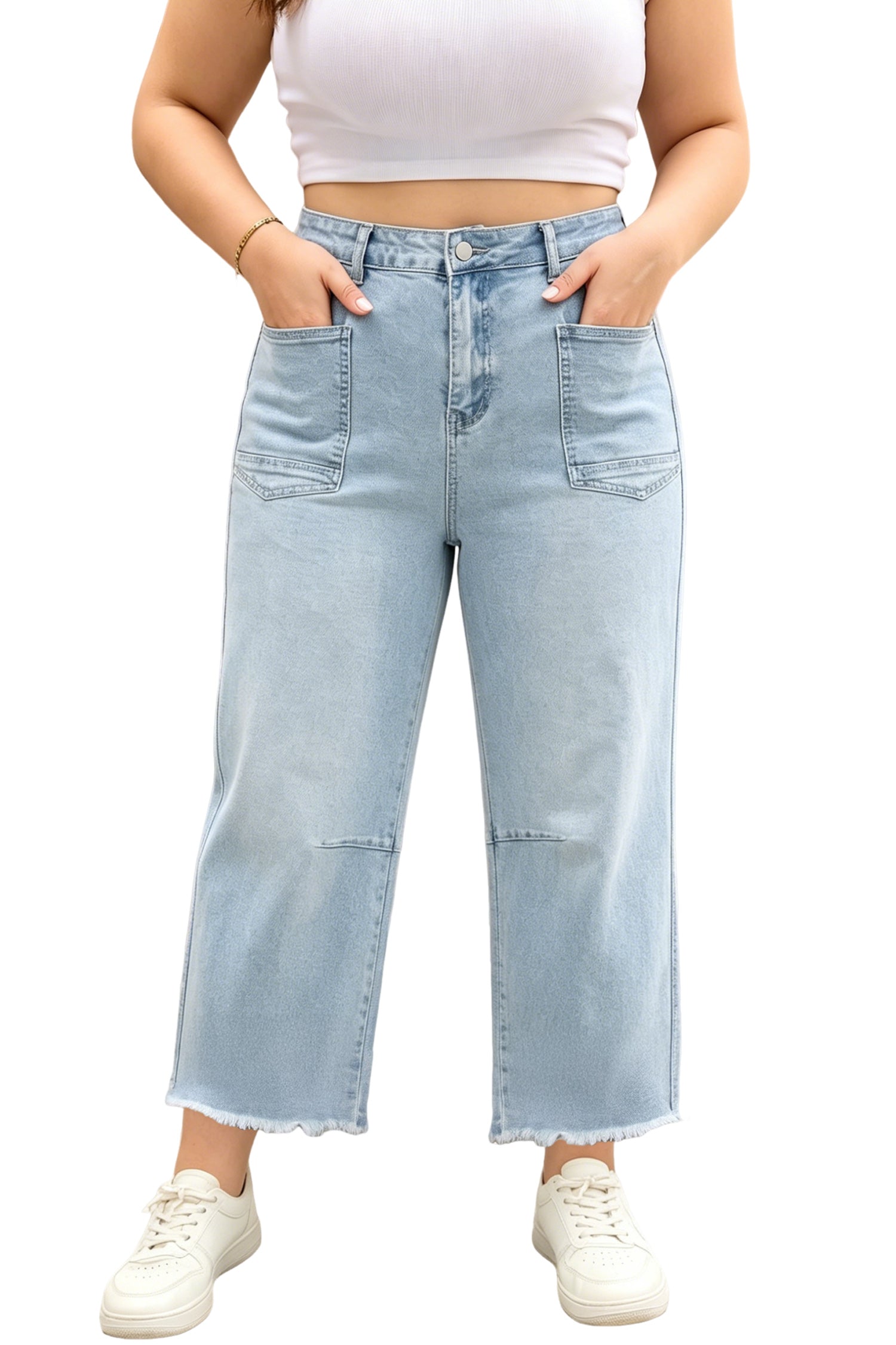 Beau Blue Plus Size Stretch Jeans