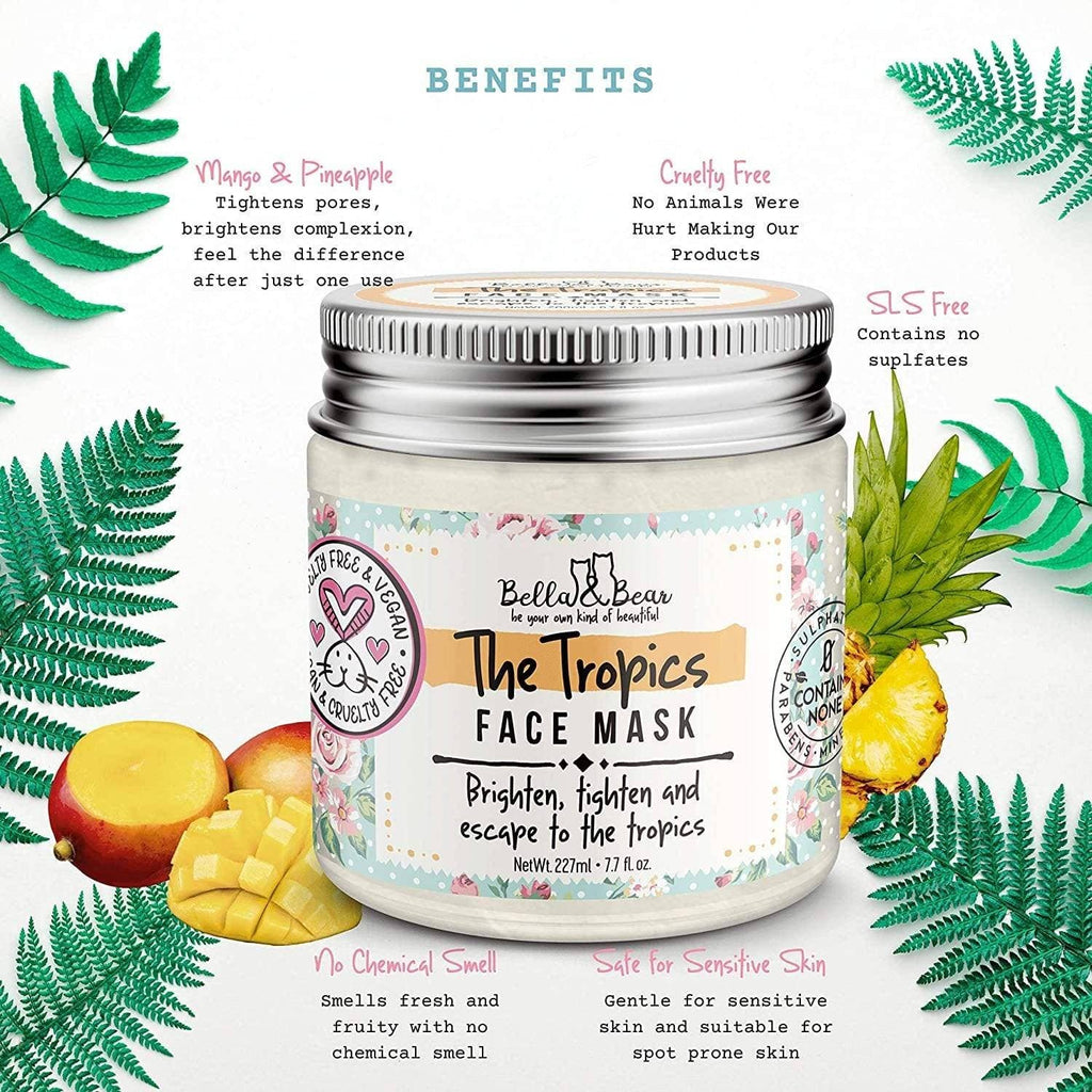 Tropics Face Mask - Vegan & Cruelty-Free Mini | Travel