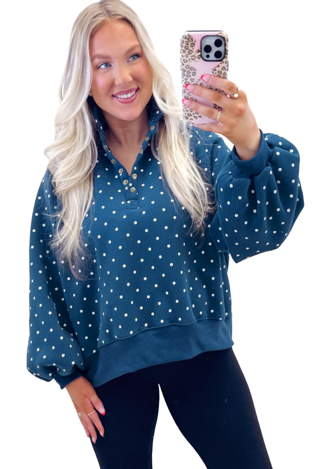 Sweet Pea Polka Dot Pullover