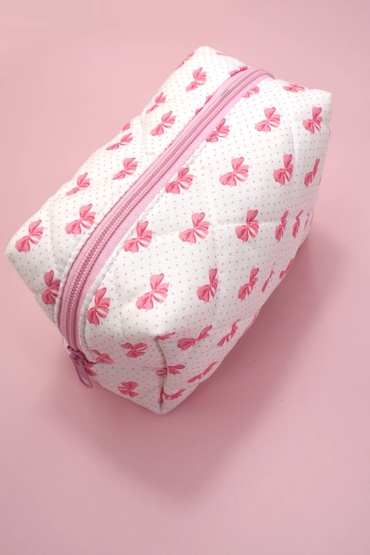 Pinky and the Bow Cosmetic Bag