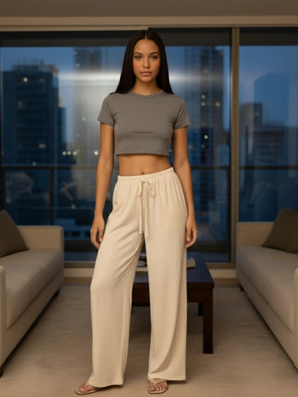 Breezy Ease Wide Leg Pants - BLACK FRIDAY