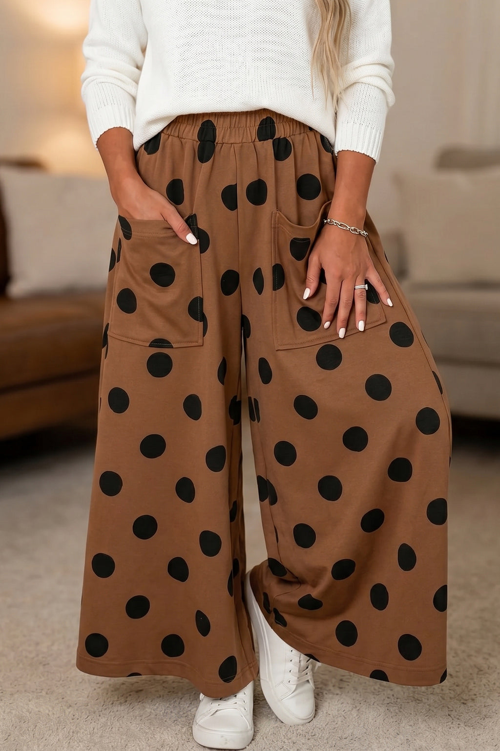 Vintage Picnic Polka Dot Pants