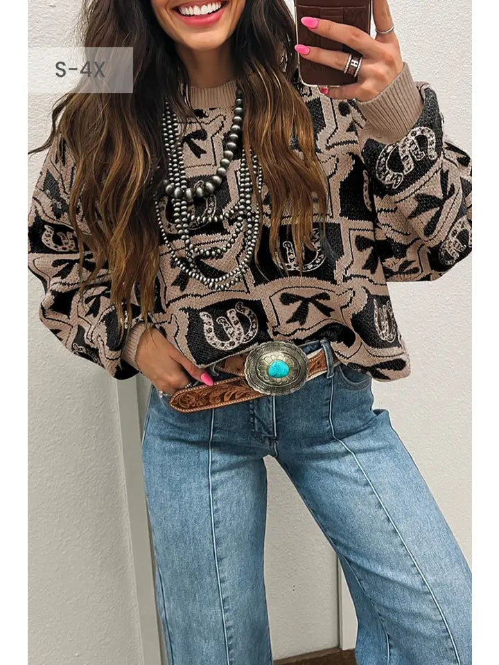 Lucky Bow Rodeo Sweater