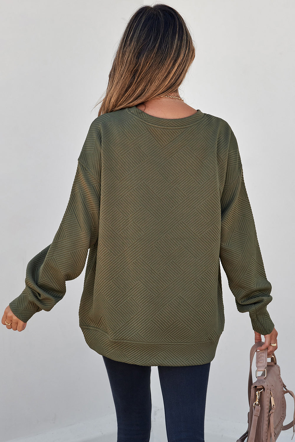 Morning Roast Textured Sweatshirt