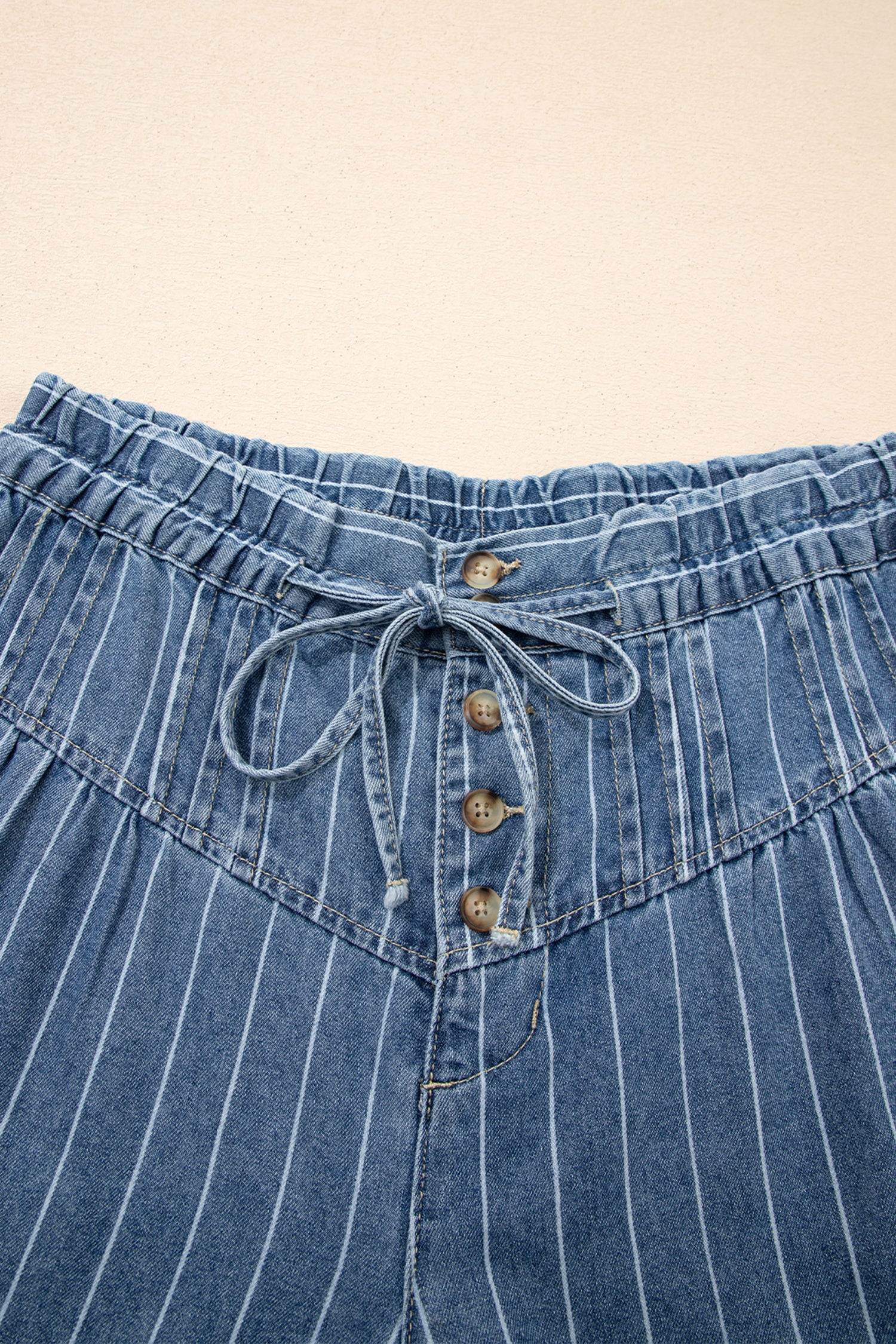 Tidal Wave Pleated Denim