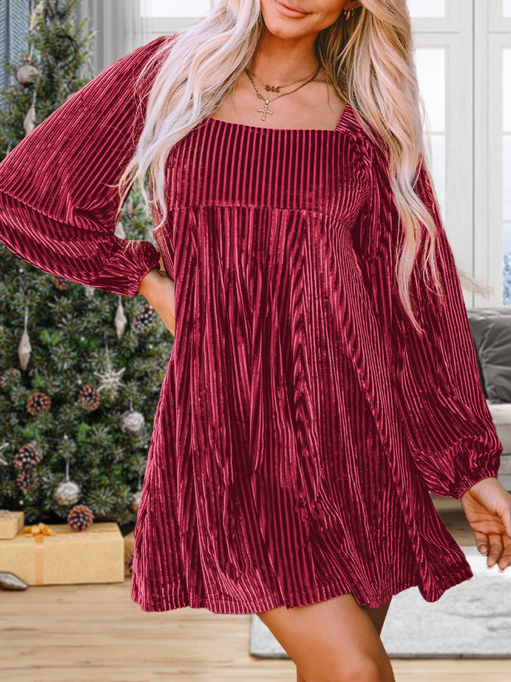 Holly Jolly Velvet Dress