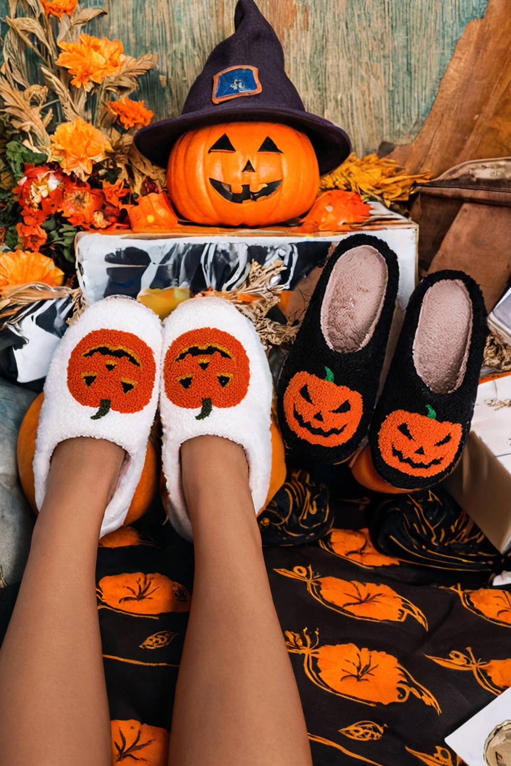 Spooky Soft Plush Slippers