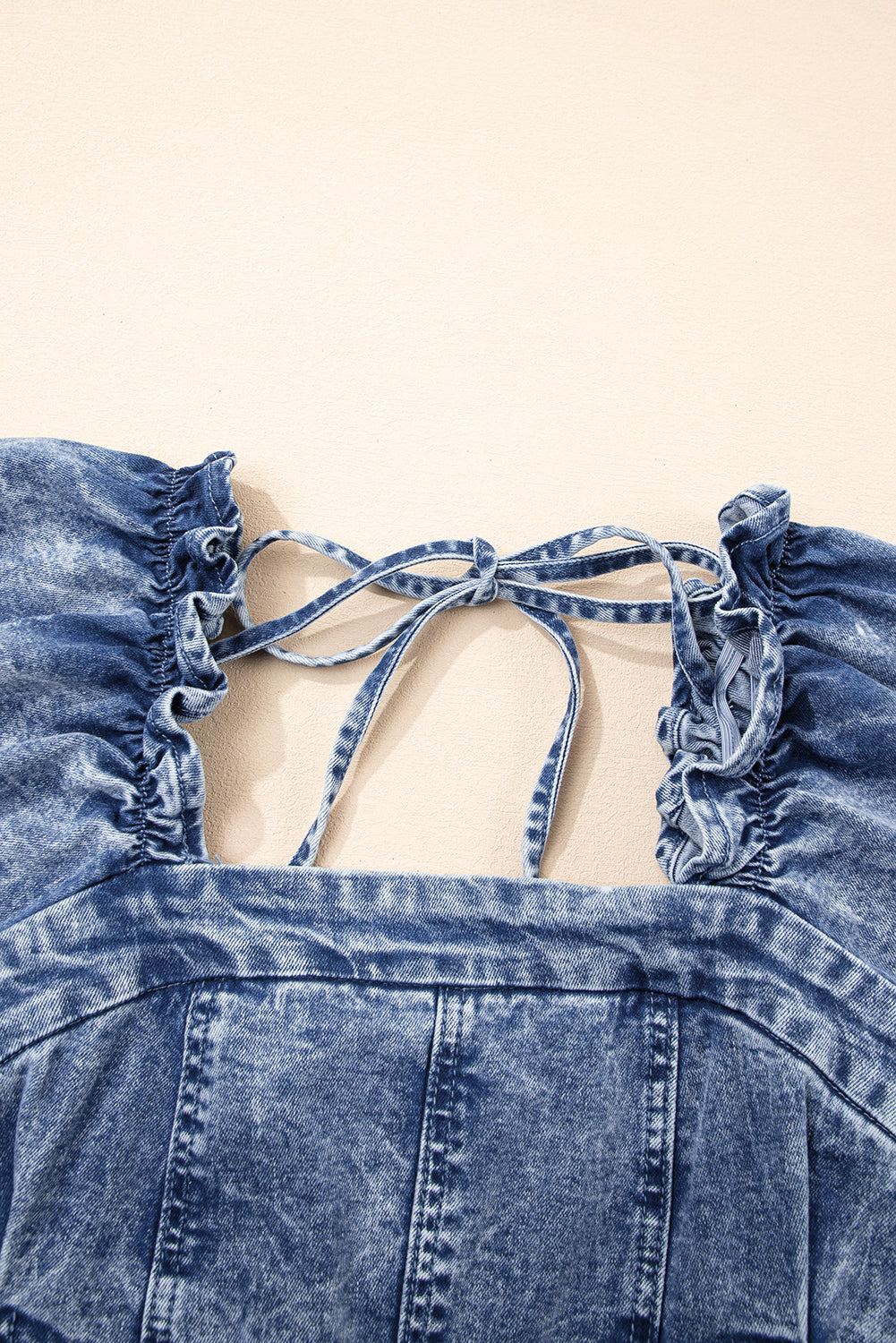 Denim Dream Square Neck Dress