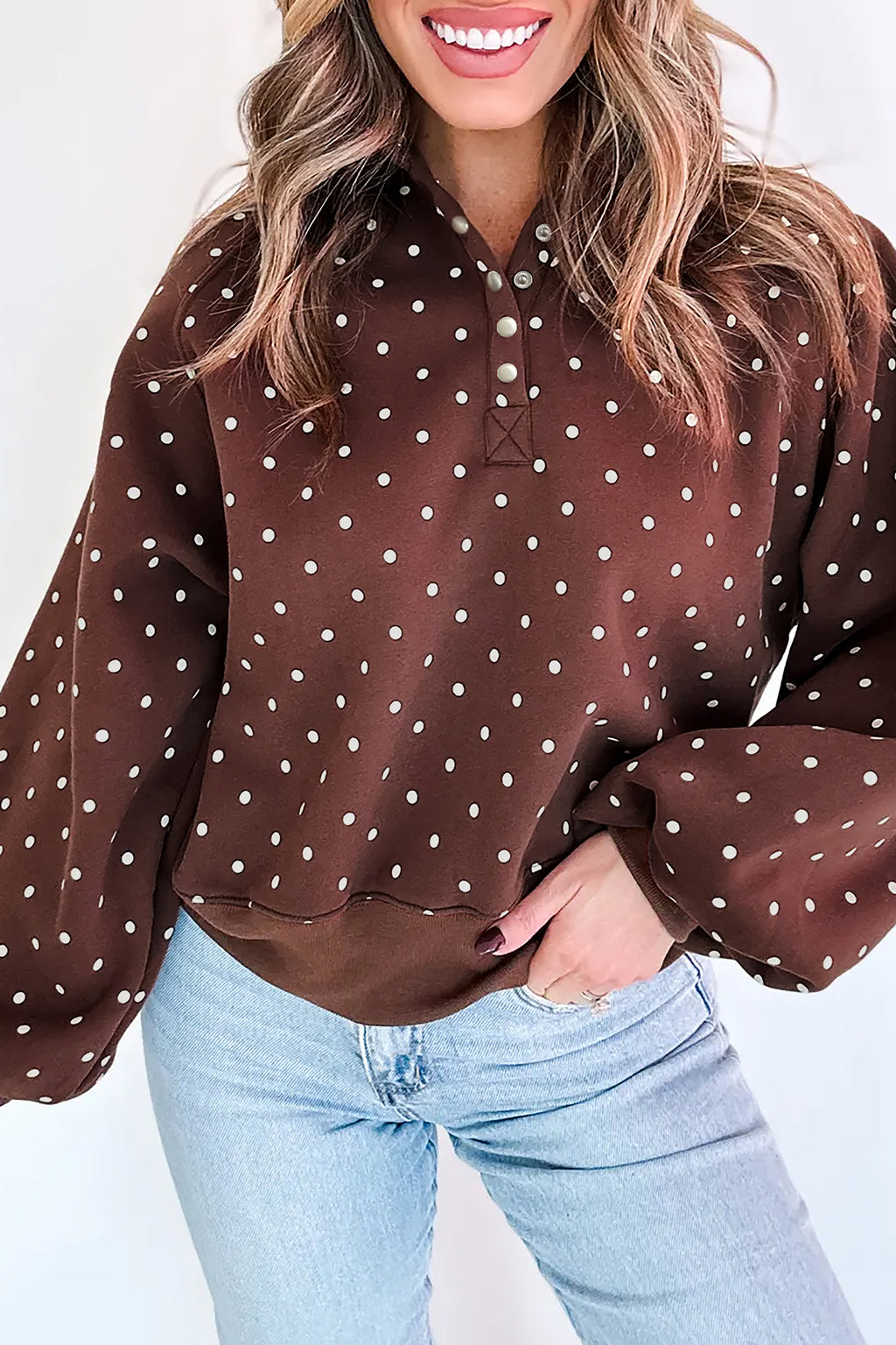 Sweet Pea Polka Dot Pullover