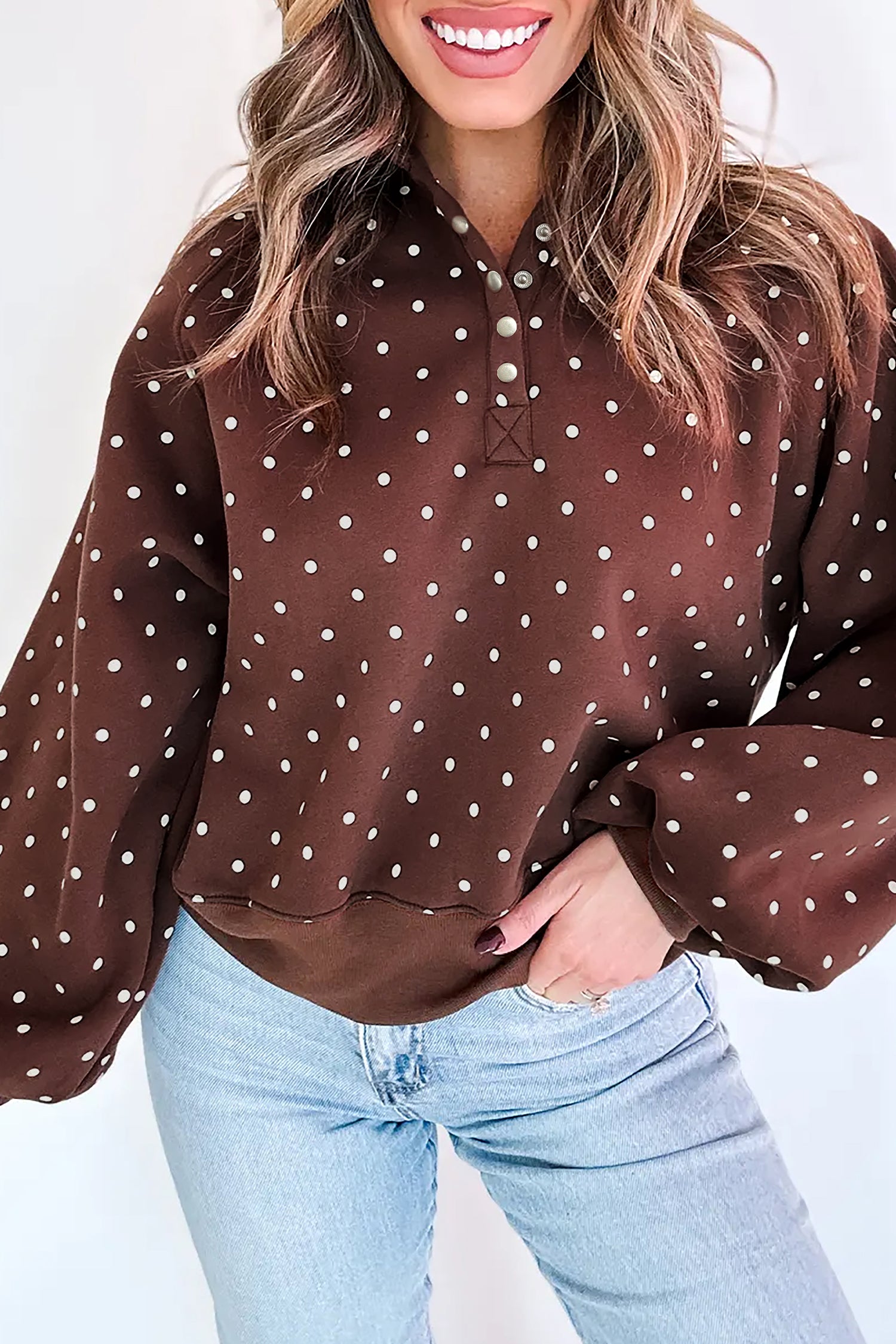 Sweet Pea Polka Dot Pullover