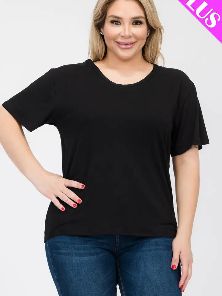 Effortless Plus Size Basic Tee