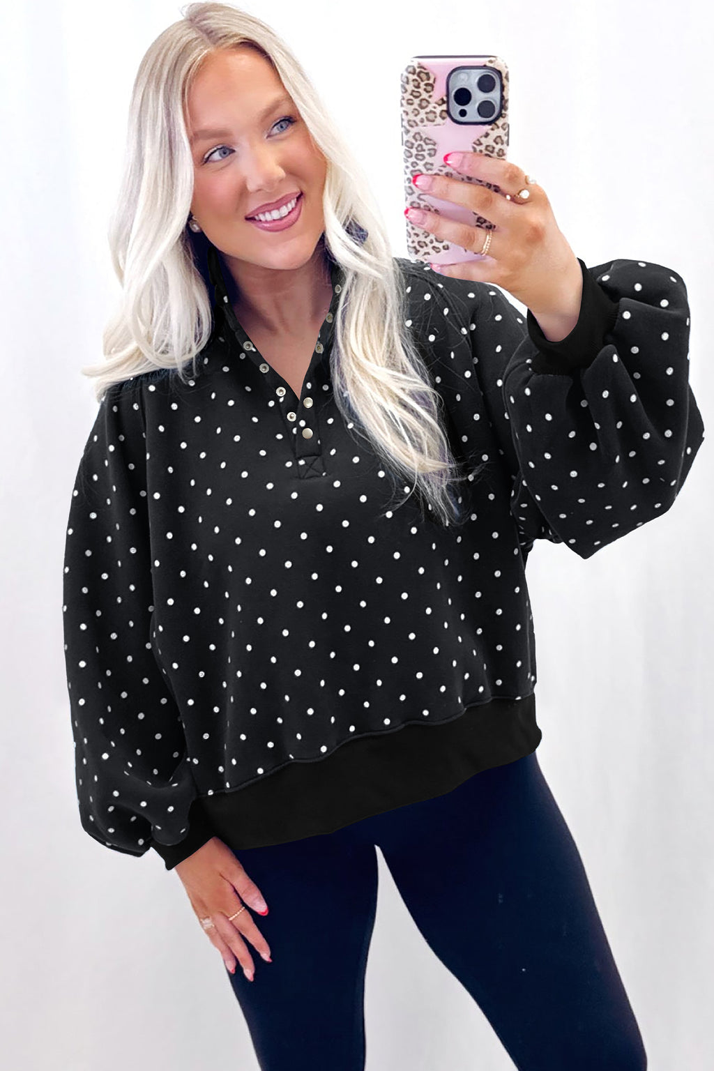 Sweet Pea Polka Dot Pullover