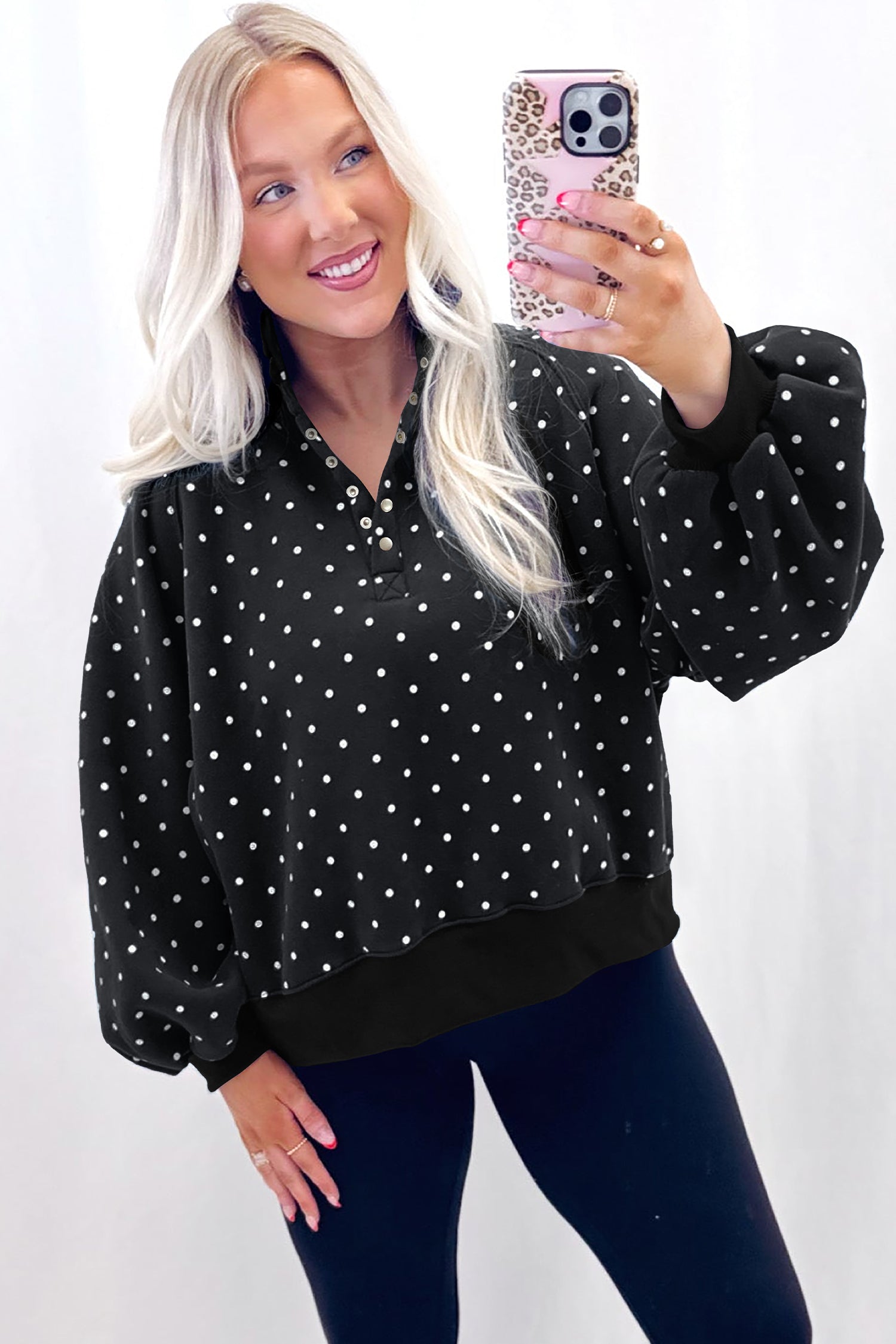 Sweet Pea Polka Dot Pullover