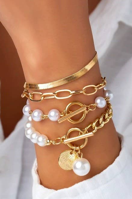 Opulent Pearl Bracelets