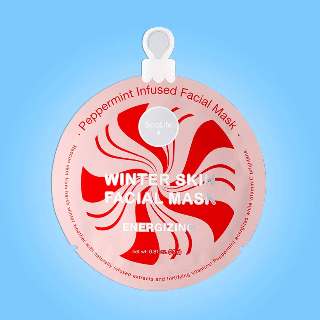Christmas Holiday Winter Skin Soothing Facial Mask 12Pk