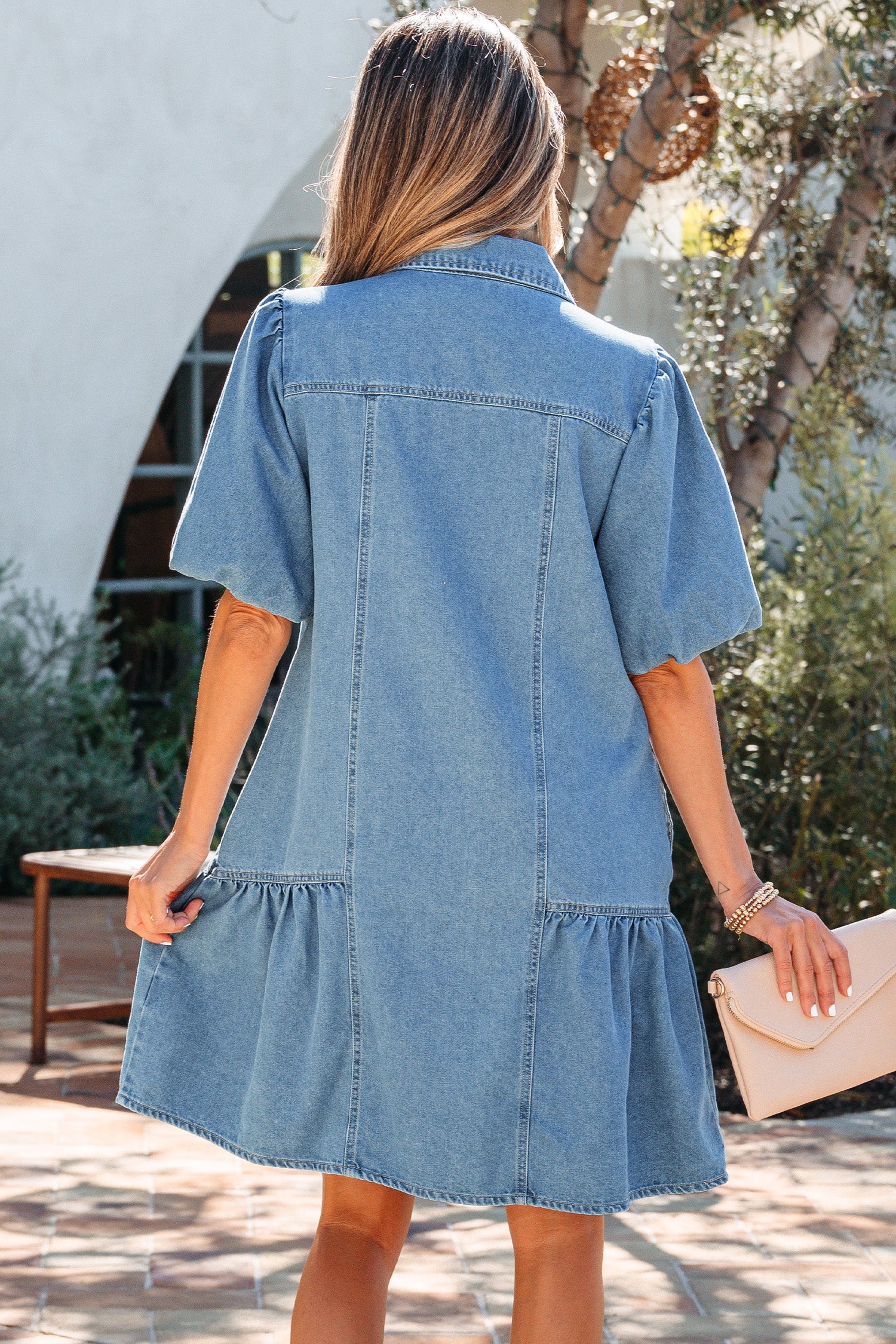 Darling Denim Patchwork Dress