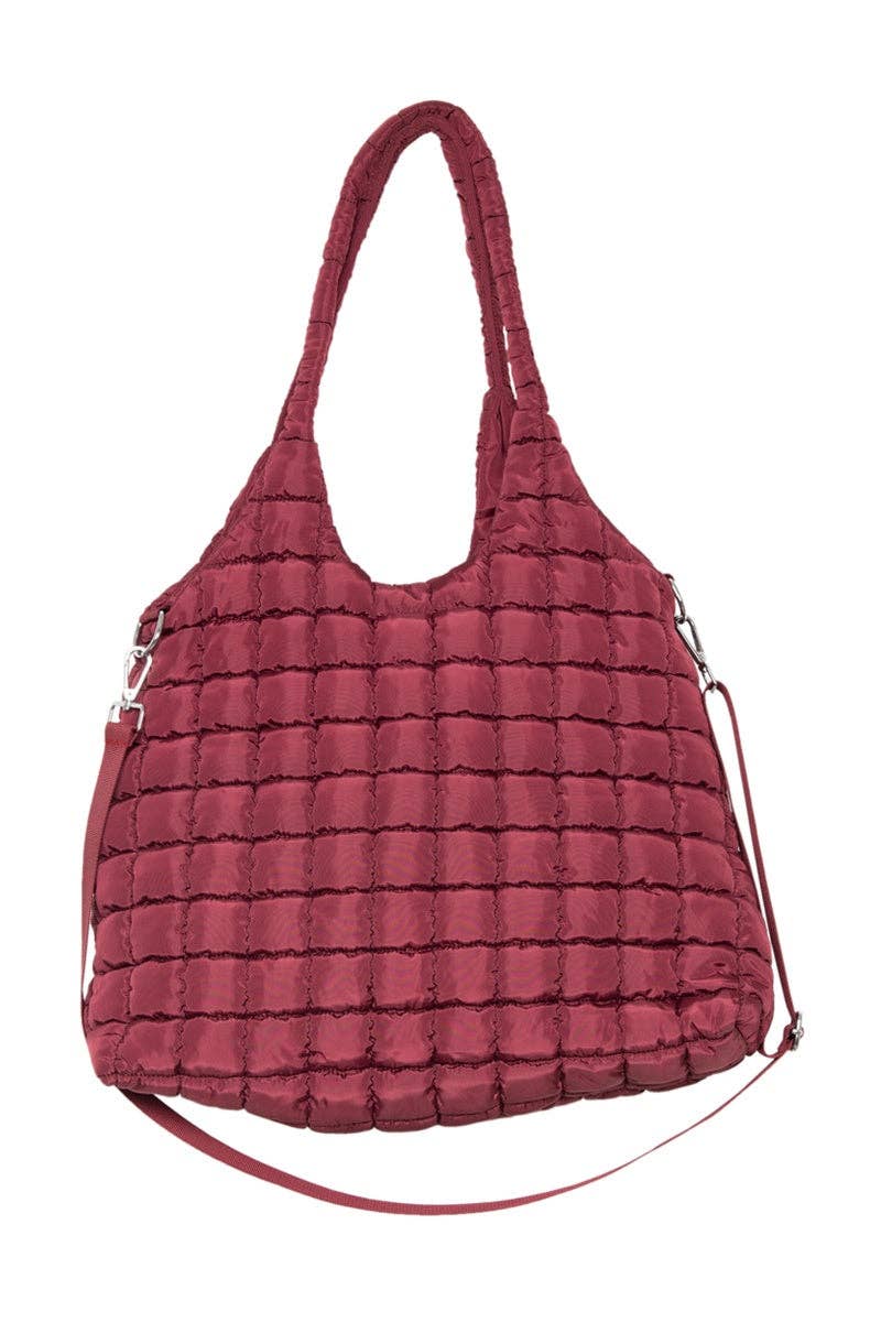 Cabernet Puffer Tote