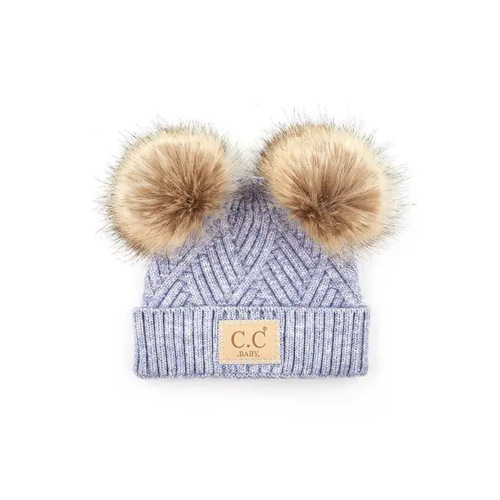 FrostStripe Baby Hat