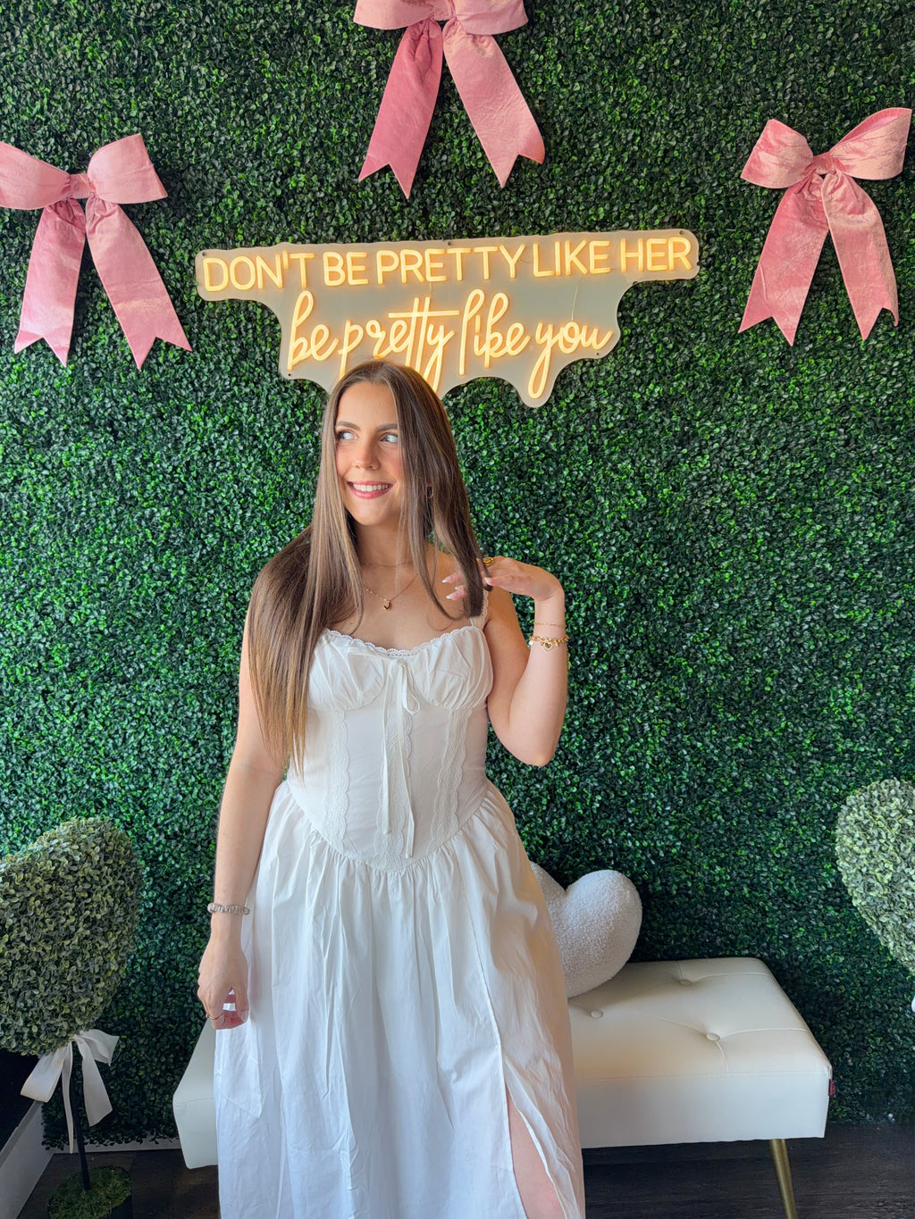Lace Trim Strap Dress