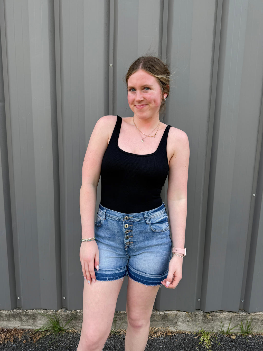 Buttoned Up Babe Shorts