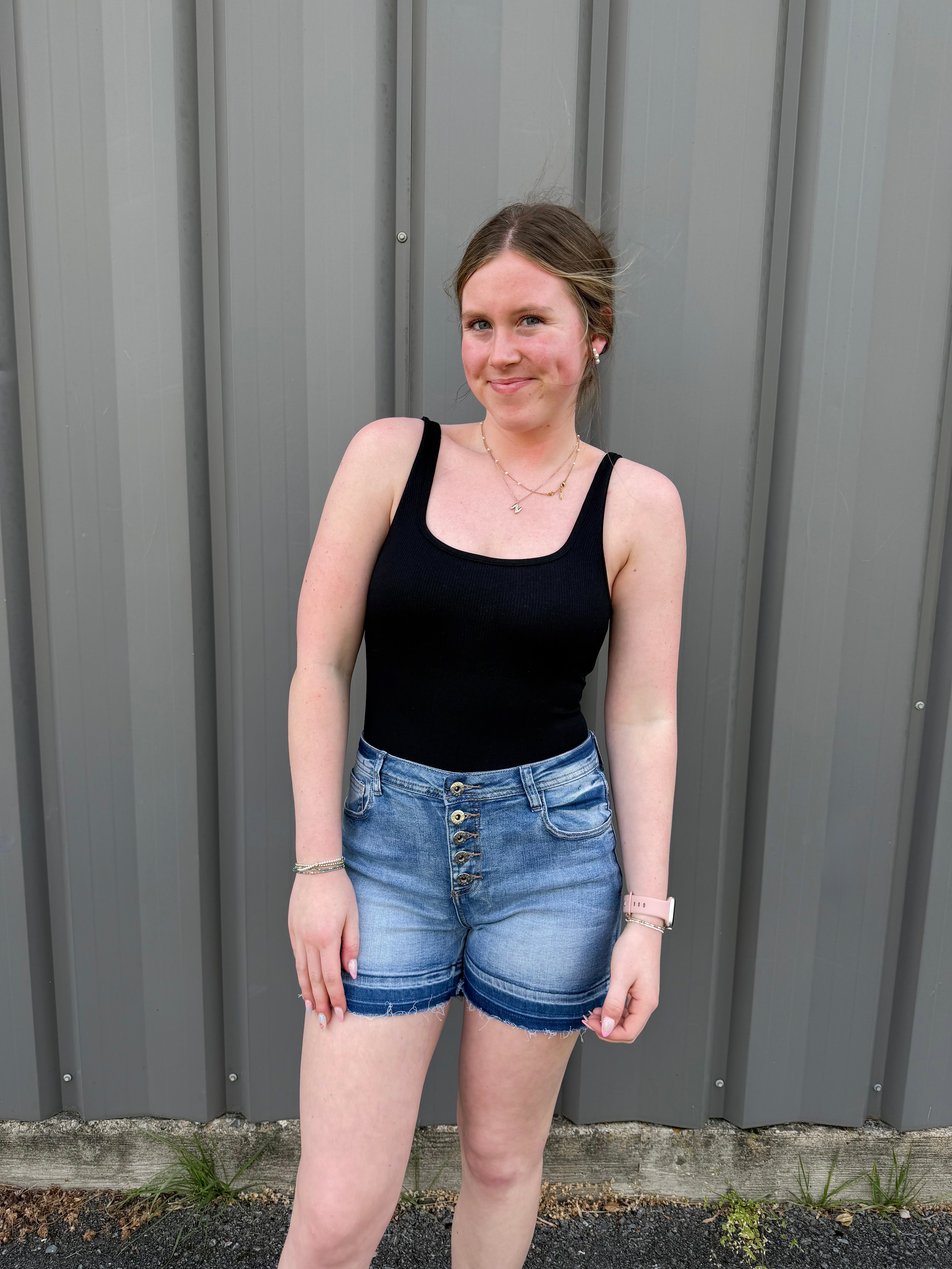Buttoned Up Babe Shorts