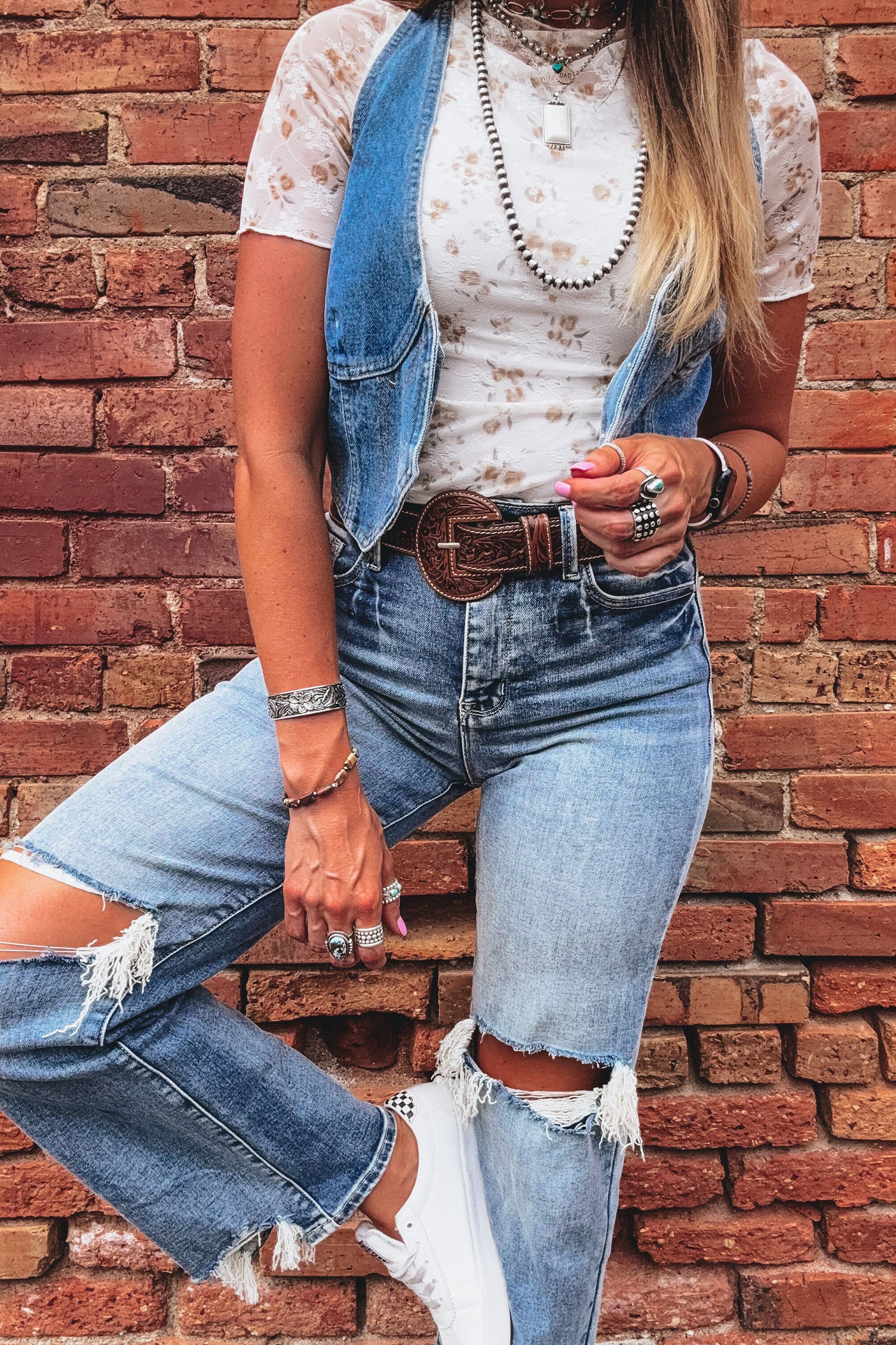Floral Whisper Mesh Top