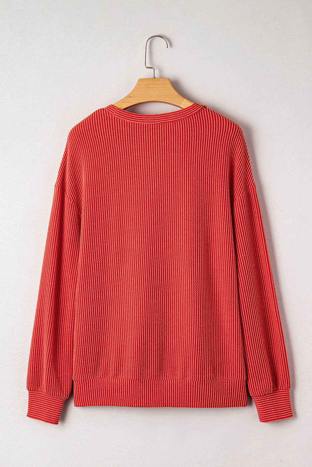 Holiday Twist Graphic Ribbed Long Sleeve