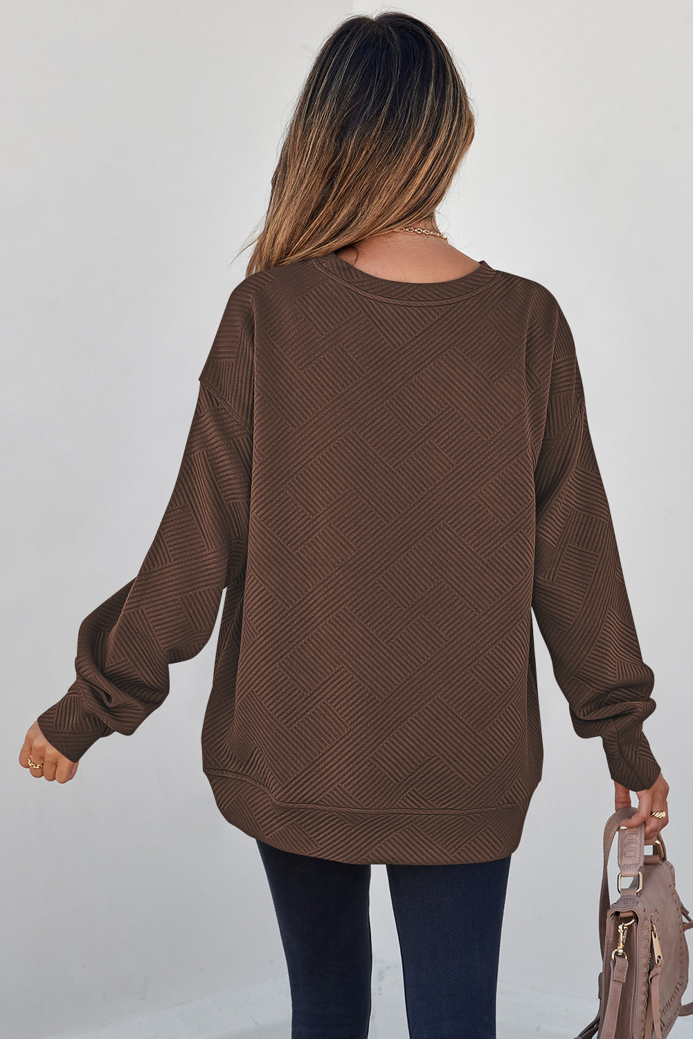 Morning Roast Textured Sweatshirt