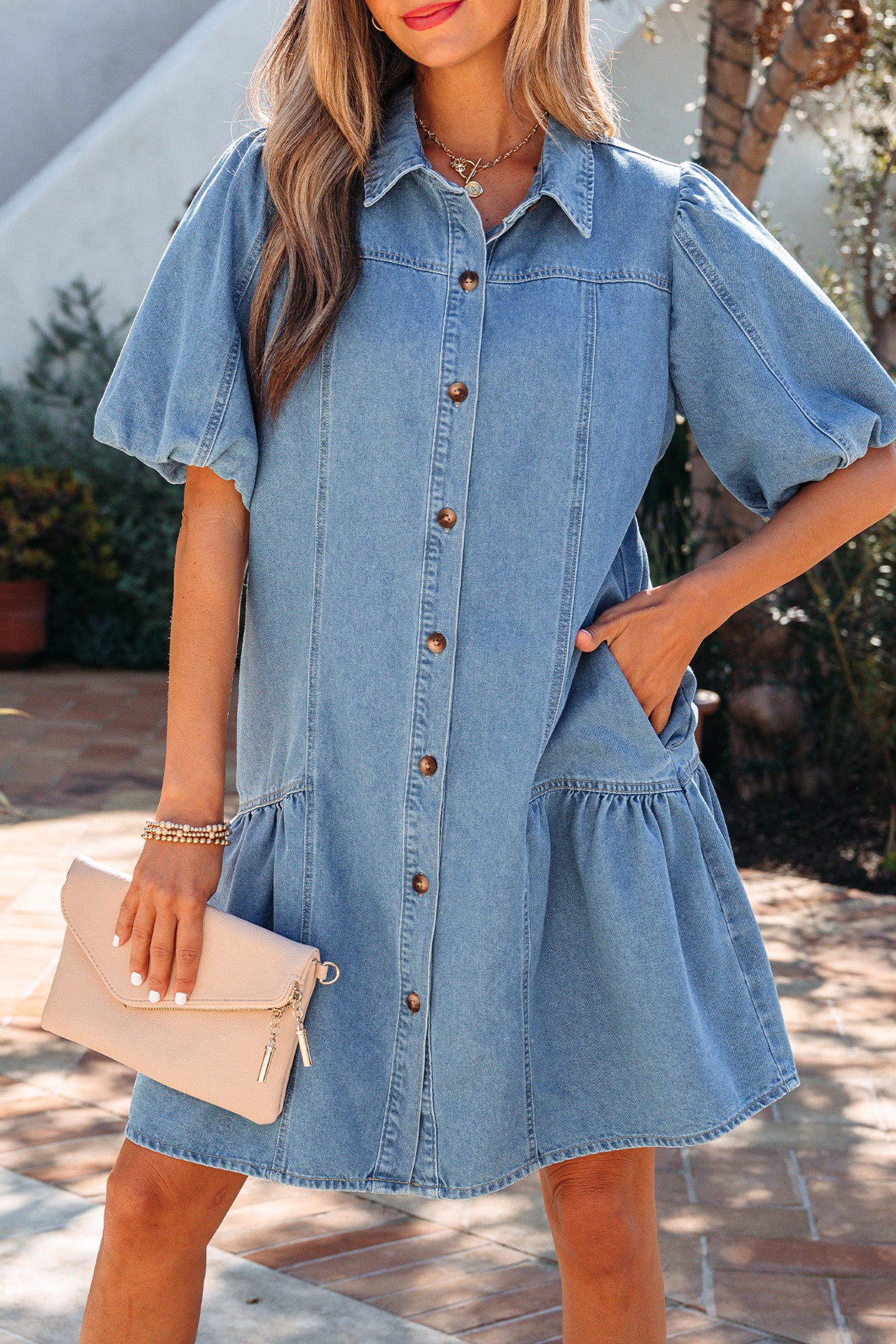 Darling Denim Patchwork Dress