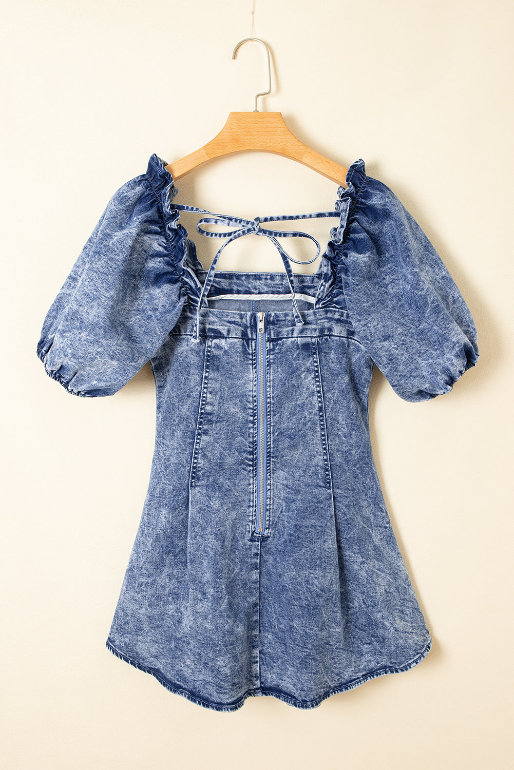 Denim Dream Square Neck Dress