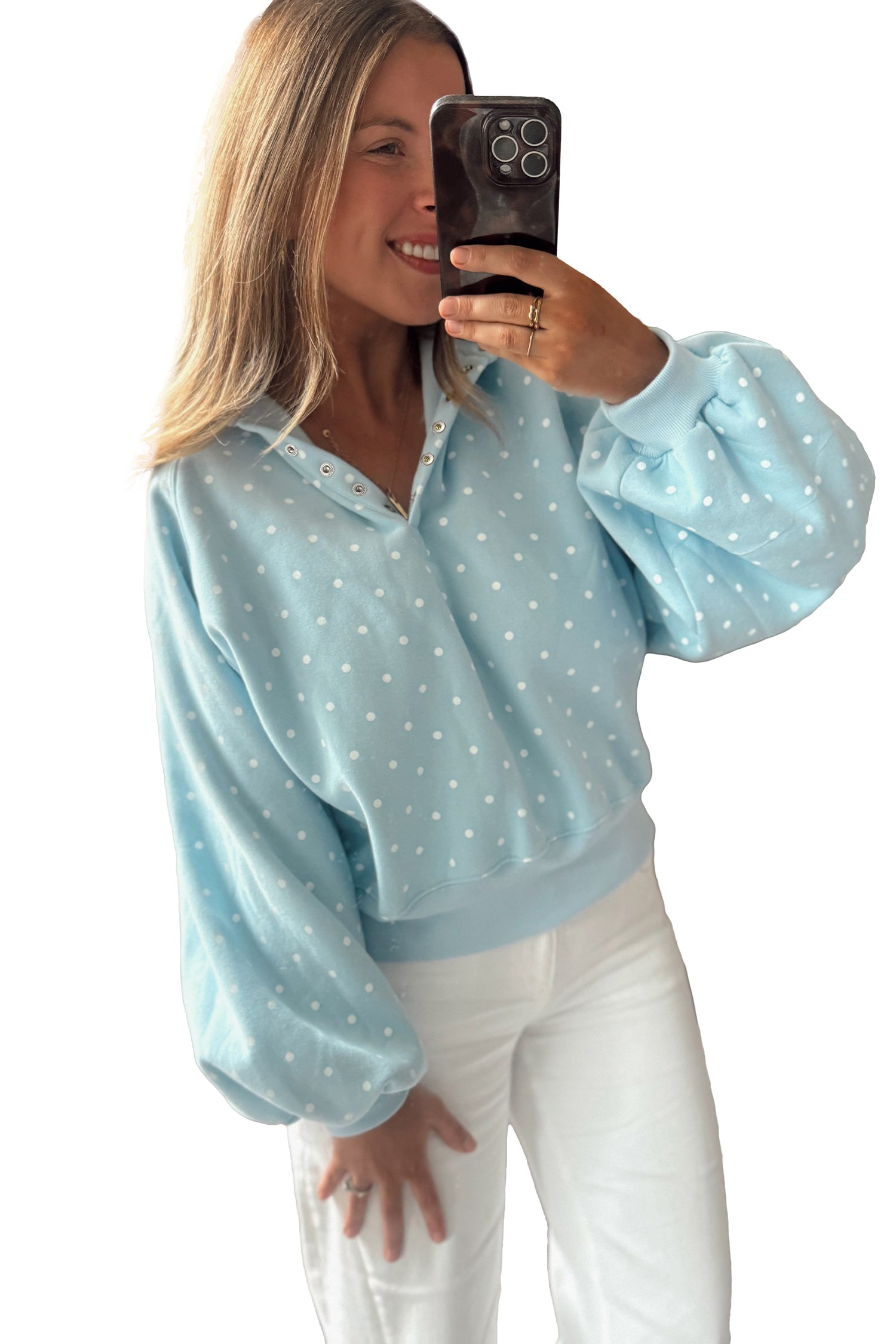 Sweet Pea Polka Dot Pullover