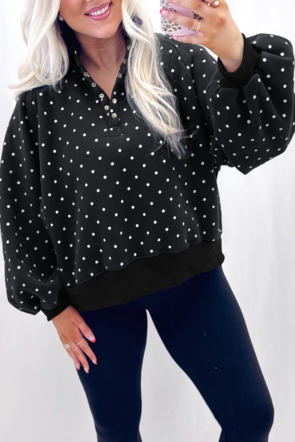 Sweet Pea Polka Dot Pullover