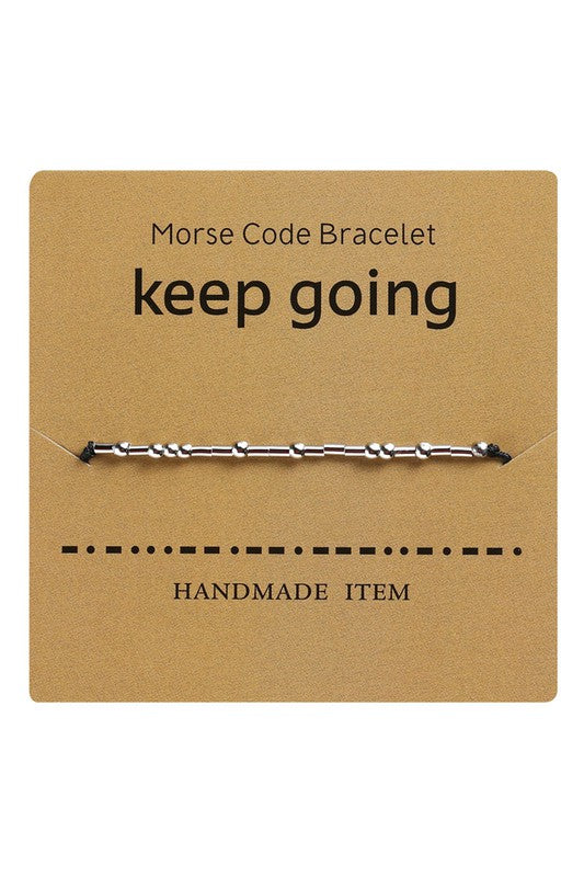 Morse Code Inspiration Bracelet
