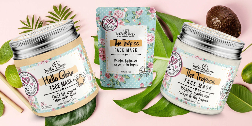 Tropics Face Mask - Vegan & Cruelty-Free Mini | Travel