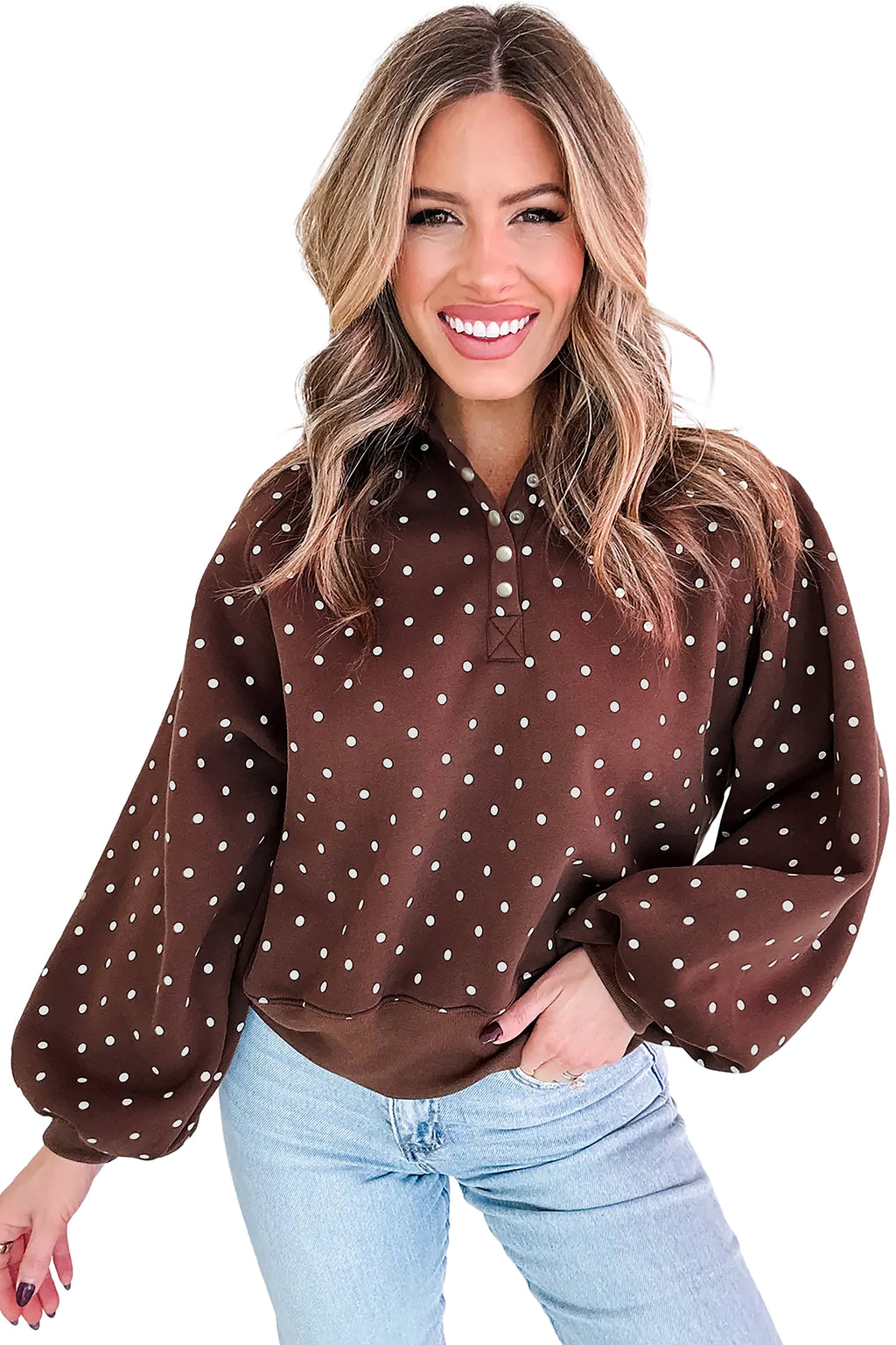 Sweet Pea Polka Dot Pullover