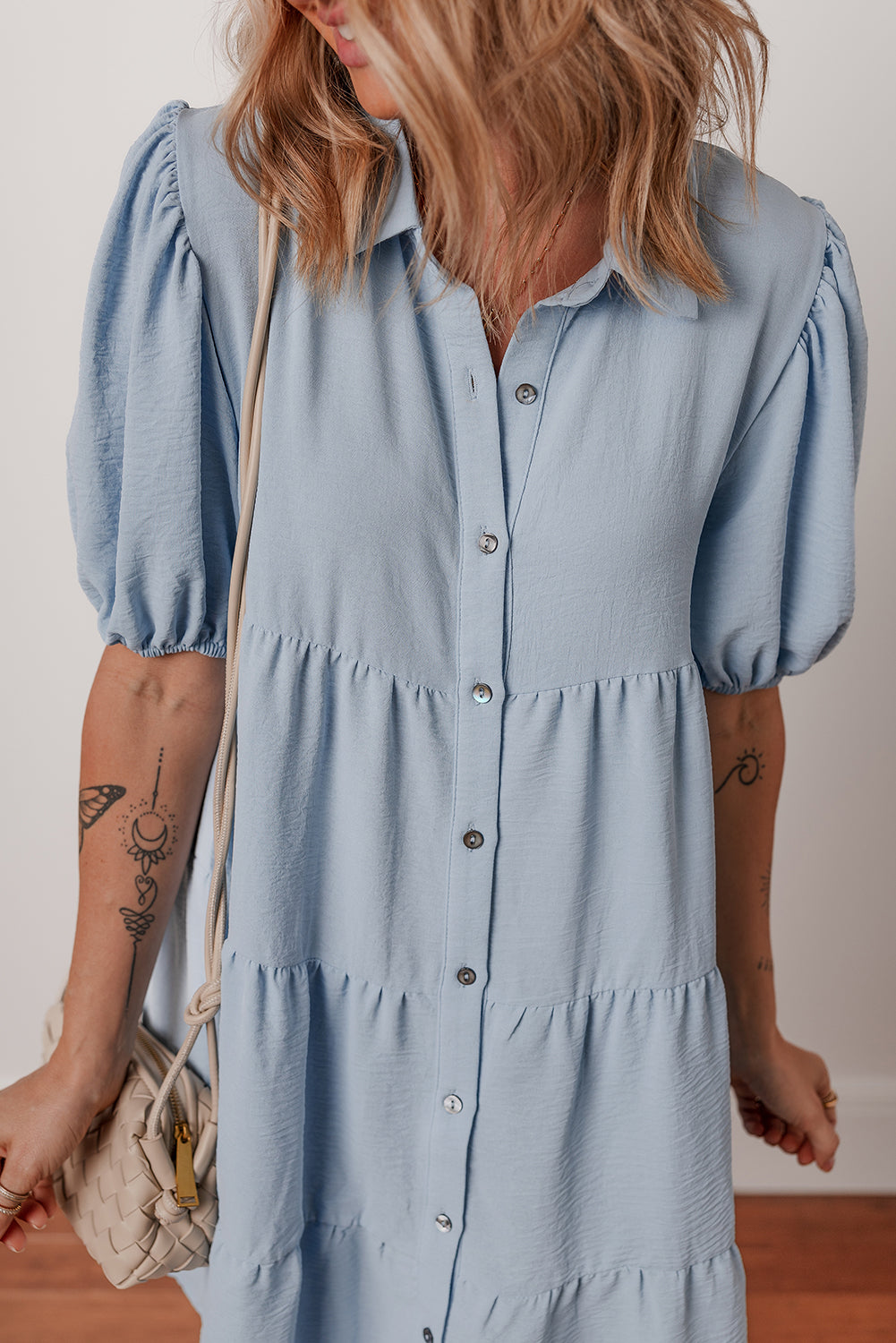 Bluebell Tiered Shirt Dress