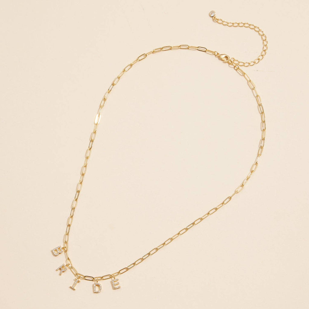 The Glittering Bride Charm Necklace