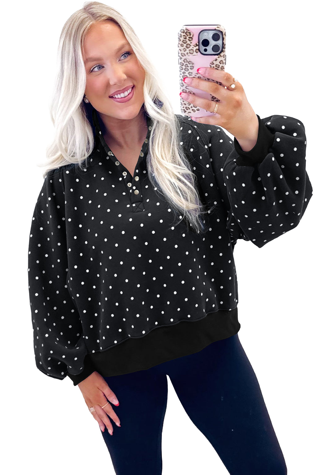 Sweet Pea Polka Dot Pullover