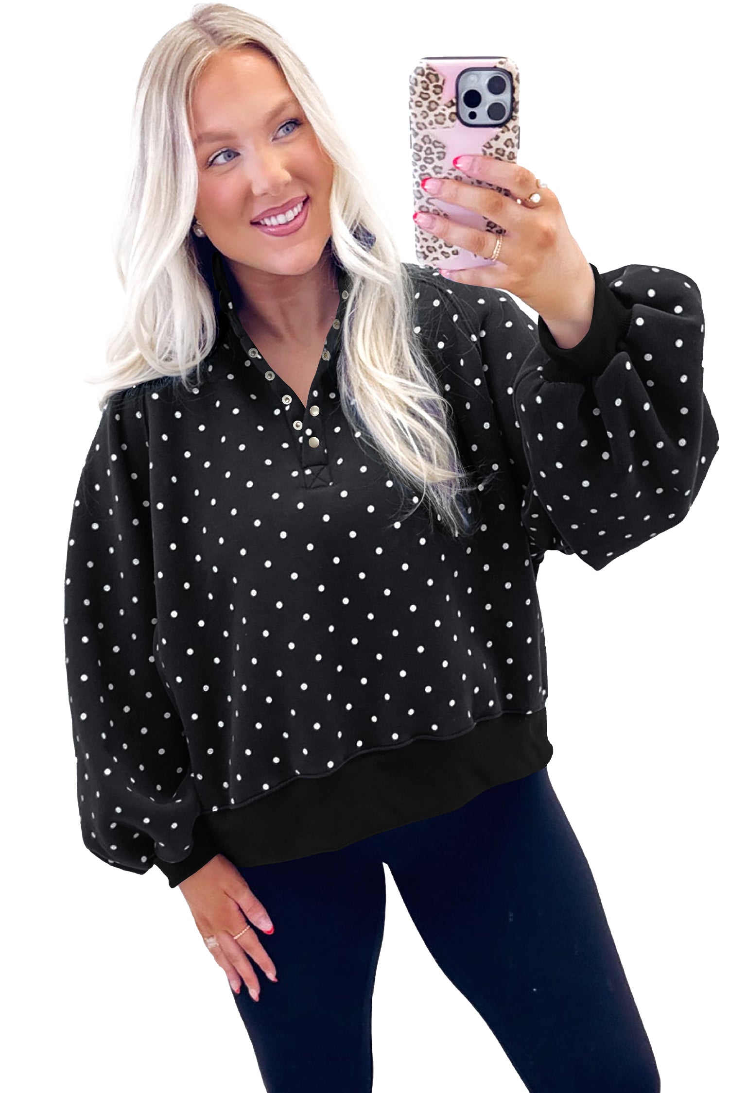 Sweet Pea Polka Dot Pullover