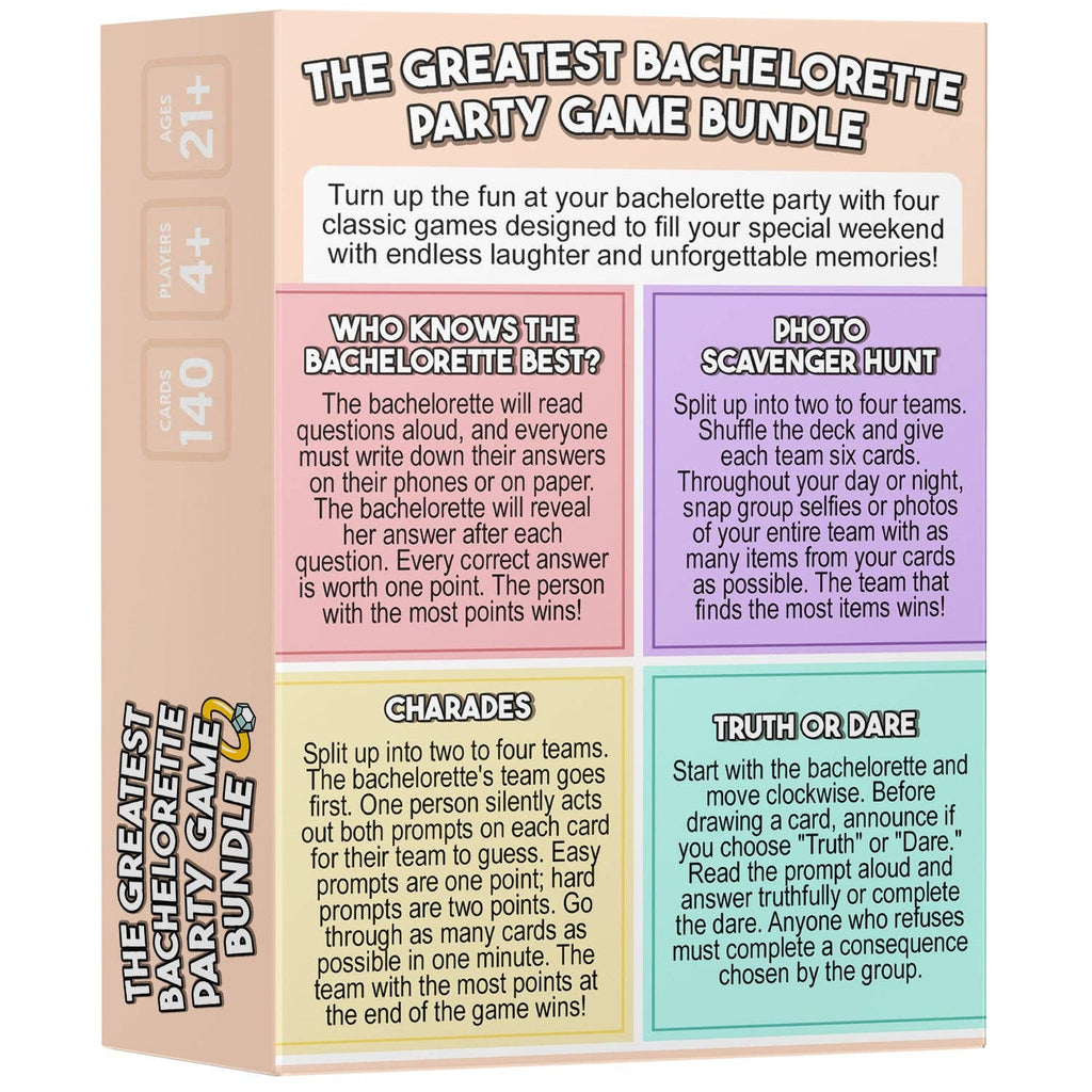 The Greatest Bachelorette Party Game Bundle
