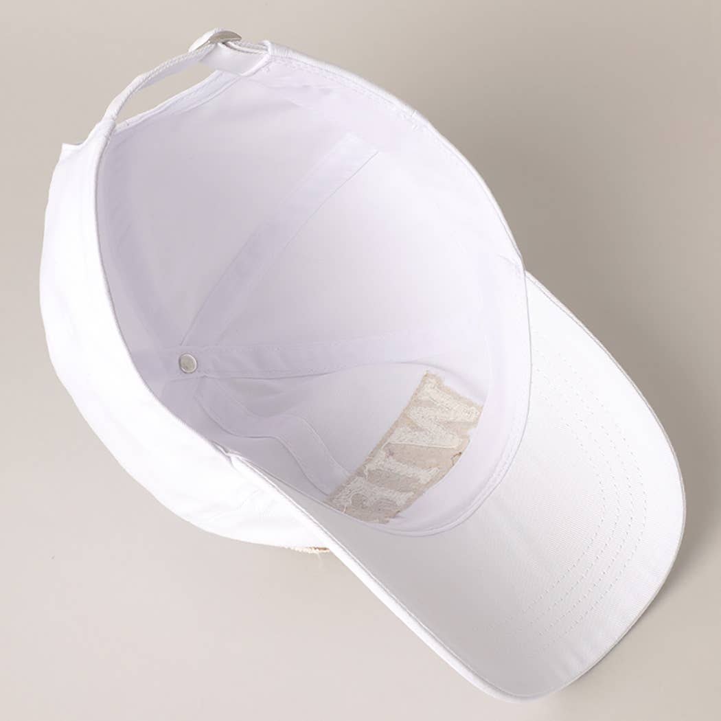 WIFEY Chenille Letter Patch Cotton Baseball Cap