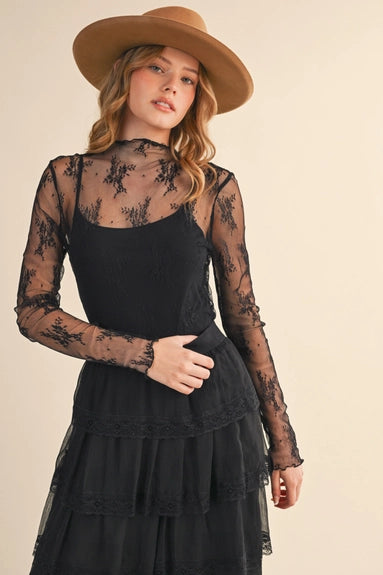 Dream Lace Long Sleeve Top