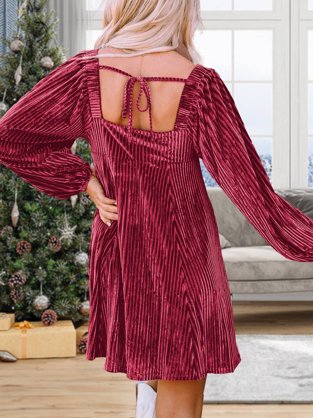 Holly Jolly Velvet Dress