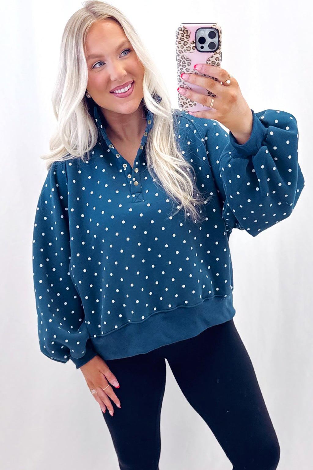 Sweet Pea Polka Dot Pullover