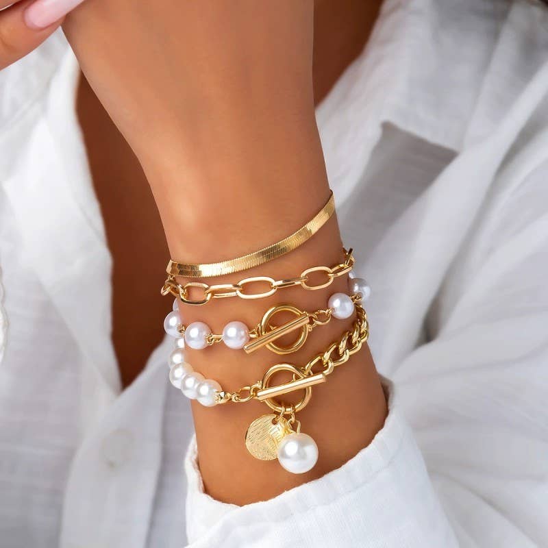 Opulent Pearl Bracelets