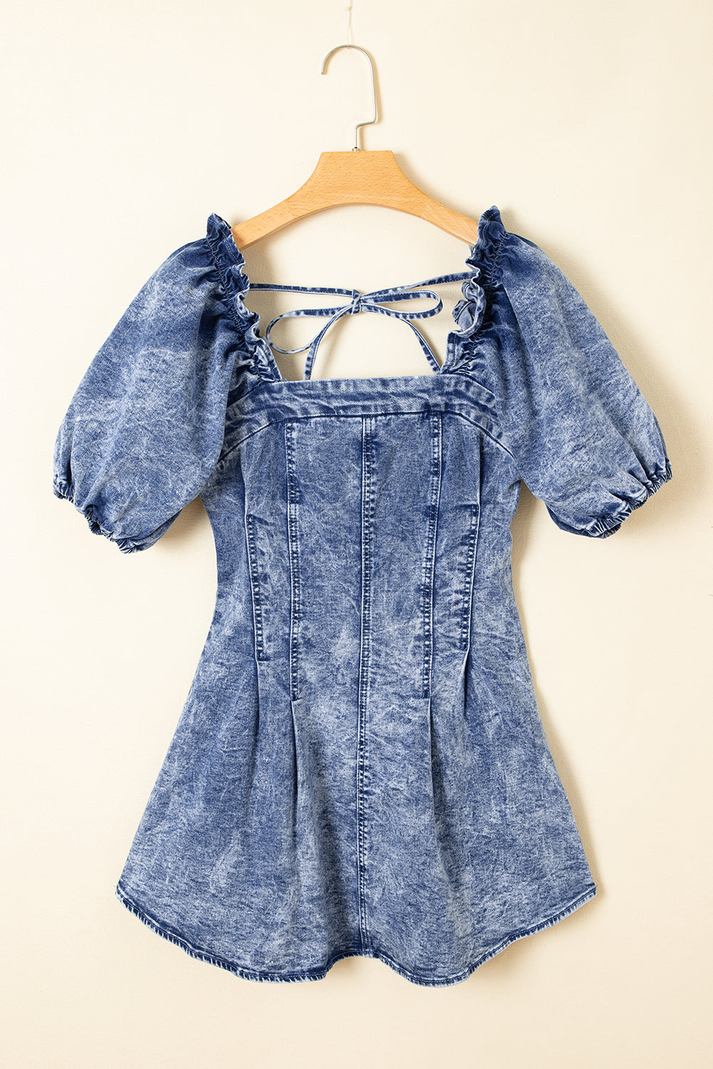 Denim Dream Square Neck Dress
