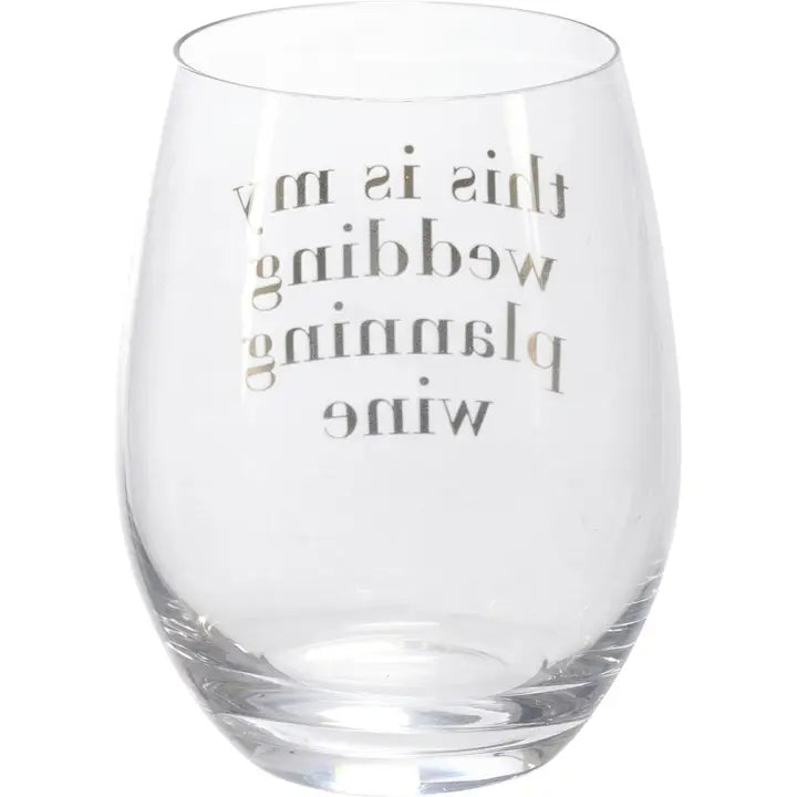 Wedding Planning Wine Glass