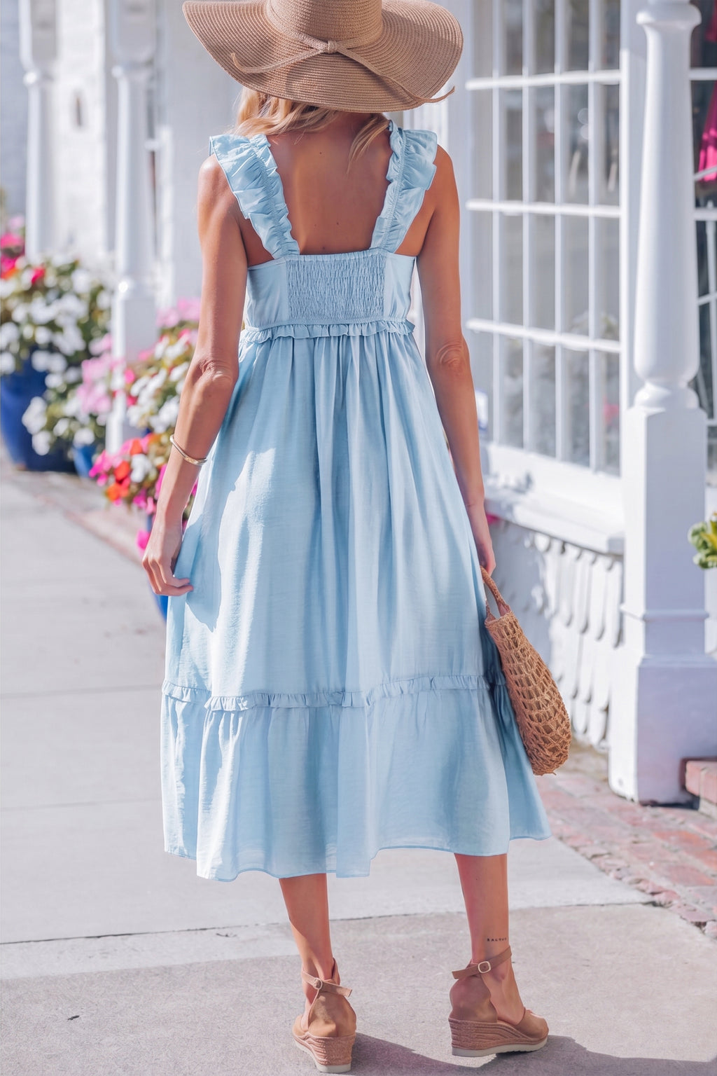 Minimal Charm Ruffle Maxi